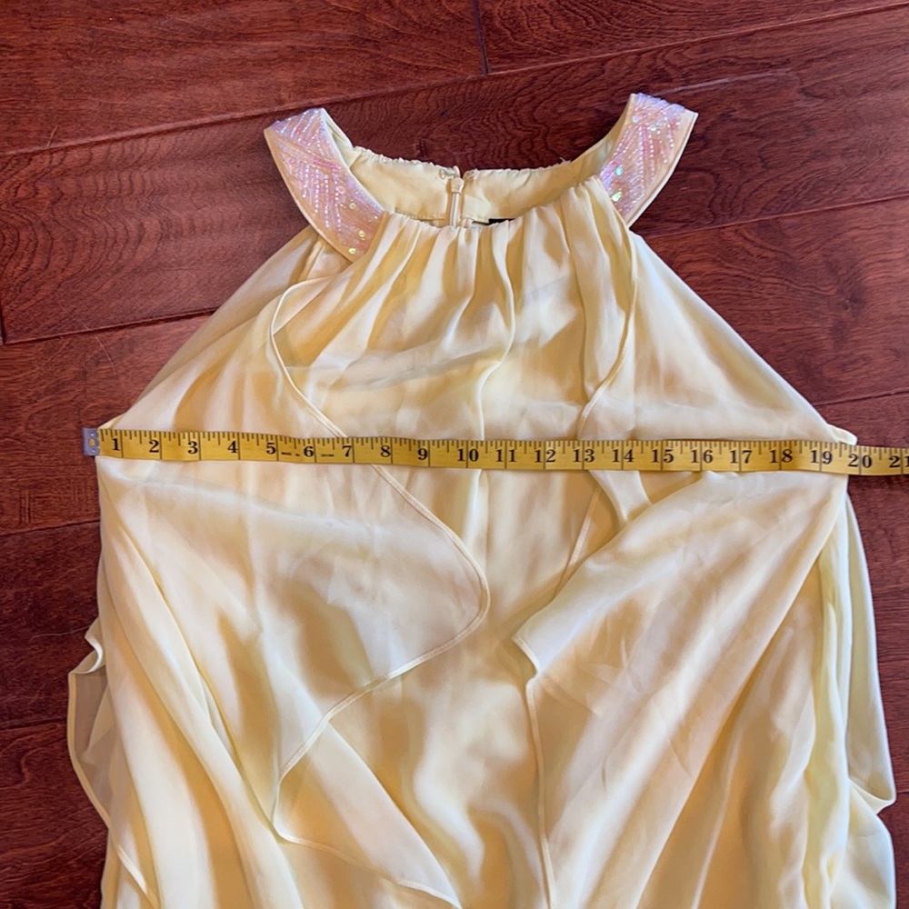 Badgley Mischka For Cache Size 8 Halter Dress - image 3